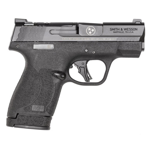 USED S&W M&P 9 Shield Plus OR TN Logo Handgun 9mm Luger 13rd Magazine 3.1" Barrel Night Sights No Safety