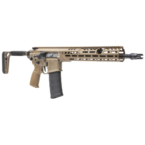 dSIG MCX SPEAR LT RFL 5.56 FDE 16"BBL, 13" LW HG, PUSH BTN FLD STOCK