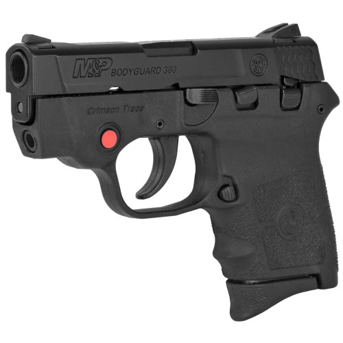 dSMITH & WESSON M&P BODYGUARD 380 CRMSN TRCE LSR BLK 2.75" 6RD DA