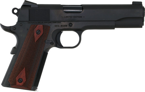 8RD BLUED ROSEWOOD SERIES 70COLT GOVERNMENT 1911 45ACP 5" 