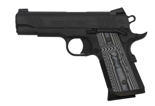 COLT 1911 CCU CONCEALED CARRY OFFICERS 45 ACP 4.25" ANODIZE \ BLACK DLC