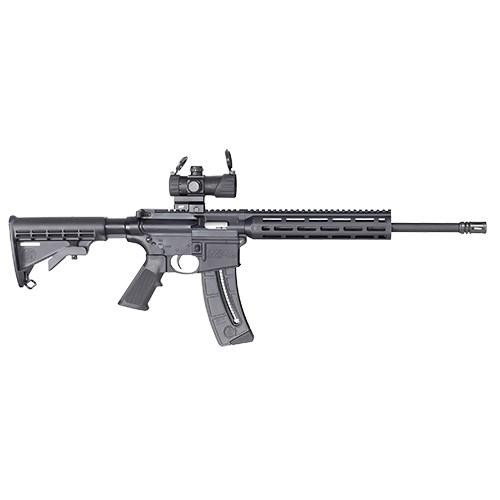 S&W M&P 15-22 Sport Rifle .22LR 25rd Magazine 16.5" Barrel with MP-100 M&P Red/Green Dot Optic USED