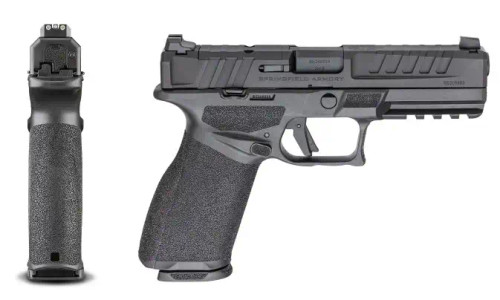 SPRINGFIELD ARMORY ECHELON 4.5" 9MM 3 DOT TRITIUM GEAR UP 25 5 MAG RANGE BAG VIRIDIAN GRN OPTIC