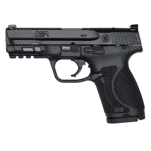 Smith & Wesson M&P 9 M2.0 Handgun 9mm Luger 15rd Magazines 4" Barrel Black Optic Ready Night Sights LE USED