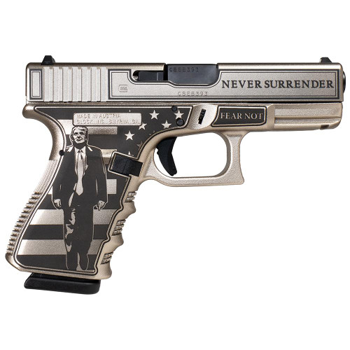 Glock 19 Gen 3 Custom "Trump Fight" Handgun 9mm Luger 15rd Magazines (2) 4" Barrel USA