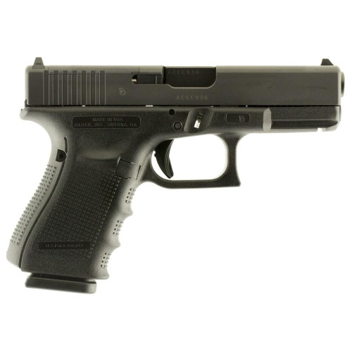 Glock 19 Gen 4 MOS Compact Handgun 9mm Luger 15/rd Magazines (3)  4.02" Barrel Black USA