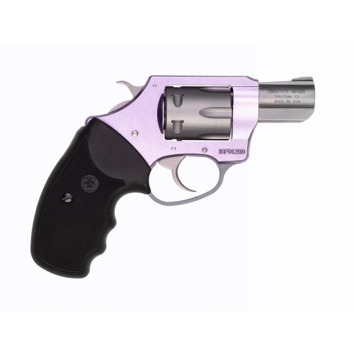 Charter Arms Lavender Lady Handgun .22 LR 8rd Capacity 2" Barrel Lavender with Full Size Black Grip REFURBISHED