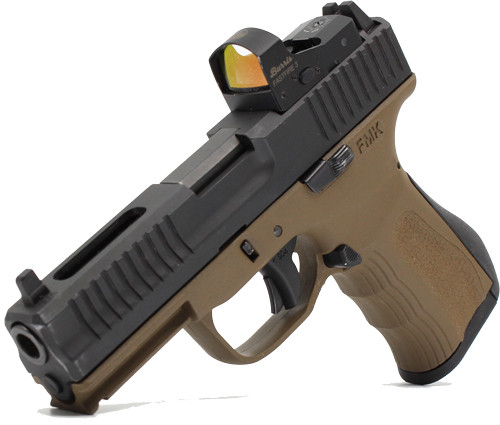 4" 14RD B. BRONZE W/FASTFIRE3<FMK ELITE PRO PISTOL 9MM 
