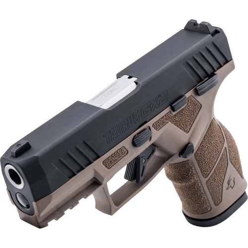 Taurus GX2 Pistol 9mm 3.38 in. Brown Frame/Black Slide 13 rd.