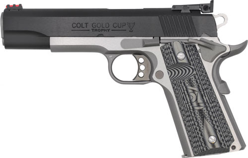 TWO-TONE RED FIBER OPTIC G10COLT GOLD CUP LITE 38 SUPER 