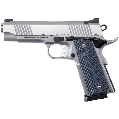 Magnum Research 1911 C Model Pistol 45 ACP 4.33 in. Stainless Steel 8 rd.