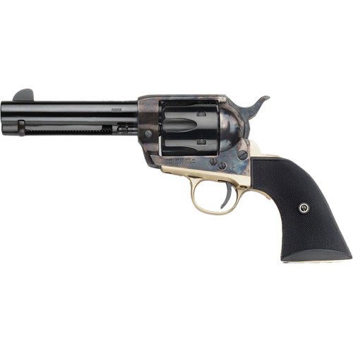 Pietta Gunfighter Revolver 9mm 4.75 in. Checkered Black Polimer Grip 6 rd.