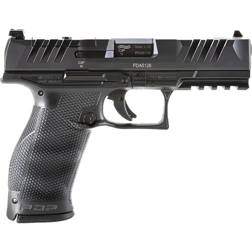 Walther PDP Full Size Optic Ready Pistol 9mm 4.5 in. Black 10 rd.
