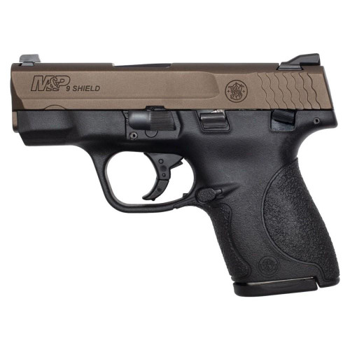 Smith & Wesson M&P 9 Shield Handgun 9mm Luger 7rd Magazine 3.1" Barrel Black with Midnight Bronze Slide USED