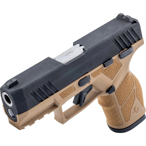 Taurus GX2 Pistol 9mm 3.38 in. Tan Frame / Black Slide 10rd.