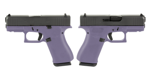 GLOCK G43X 9MM PISTOL 3.41" PURPLE ORCHID NIGHT SIGHTS 2-10RD MAGS