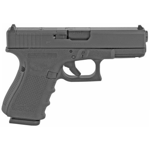 Glock 19 Gen 4 MOS Compact Handgun 9mm Luger 15/rd Magazines (3) 4.02" Barrel Black Austria REFURBISHED