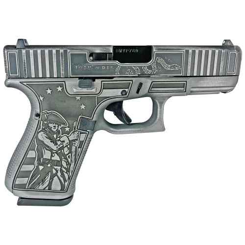 Glock 19 Gen 5 Custom "Patriot Gray Live or Die" Compact Handgun 9mm Luger 15/rd Magazines (3) 4.02" Barrel USA