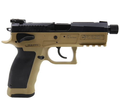 dB&T MK-II PSTL  9MM SA 4.3" THRD BBL, FDE 17RD