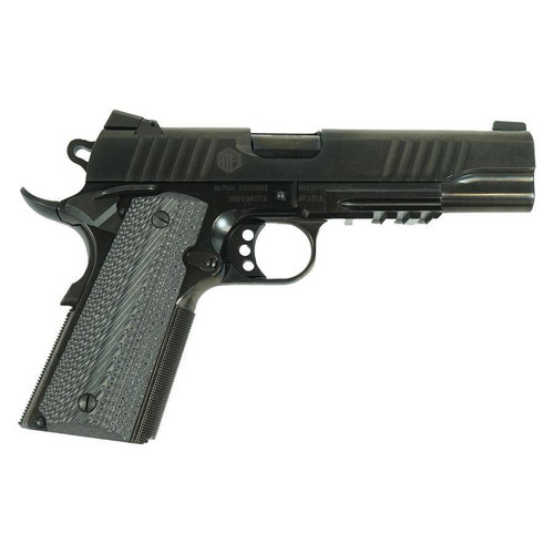 Alpha Foxtrot AF1911 Enhanced 70 Series Handgun 10mm 7rd Magazine 5" Barrel Black Novak Sights RMSc Optic Ready