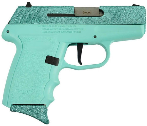 SCCY DVG-1 GLITTER SEA MIST SLD/BLUE GRP 9MM PST