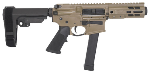 BRIGADE BM-9 9MM 6.5 FDE SBA3 MLOK MINI CAN