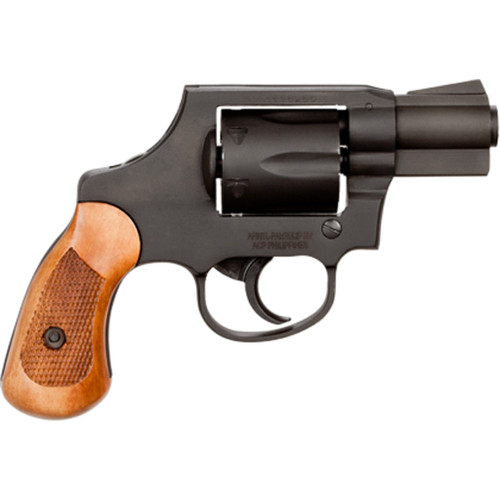 Rock Island M206 Spurless Revolver 38 Spl 2 in. Black Parkerized Wood Grip 6 rd.