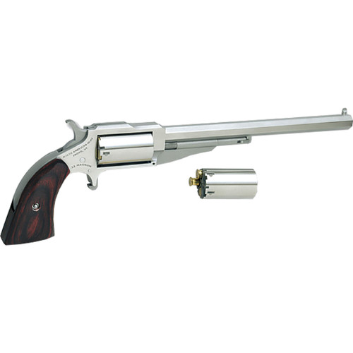 NAA The Earl Hogleg Revolver 22 LR/.22 WMR Stainless/Rosewood 6 in 5 rd.