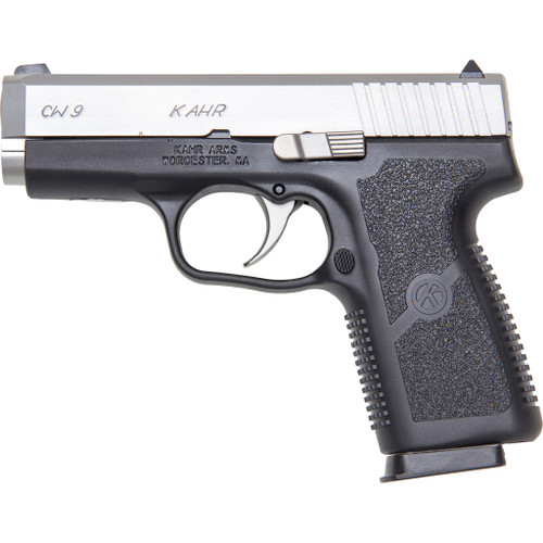 Kahr CW9 Pistol with Night Sights 9mm 3.6 in. Two Tone Black and Stainless 7 rd.