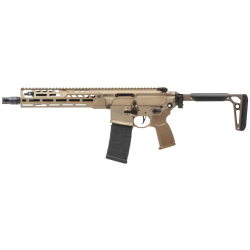 C3SIG MCX SPEAR LT SBR 5.56 FDE 11.5"BBL, 10"LW HG, PUSH BTN FLD STOCK, SBR