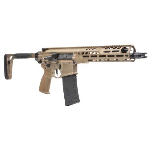C3SIG MCX SPEAR LT SBR 5.56 FDE 11.5"BBL, 10"LW HG, PUSH BTN FLD STOCK, SBR