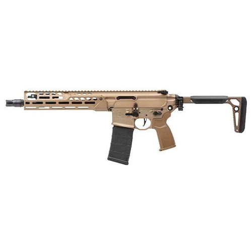 C3SIG MCX SPEAR LT SBR 5.56 FDE 11.5"BBL, 10"LW HG, PUSH BTN FLD STOCK, SBR