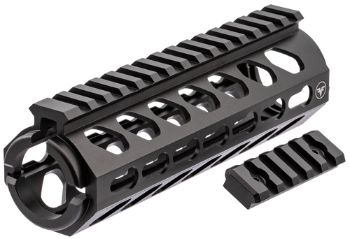 Firefield FF34053 Edge Handguard 6.62" 2- Piece Keymod, Carbine Style Made of 6061-T6 Aluminum with Black Matte Finish for AR-15