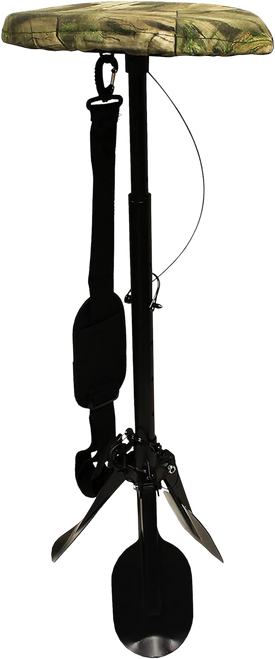 Mojo Outdoors HW2203 Mud Seat  Black Steel/Plastic