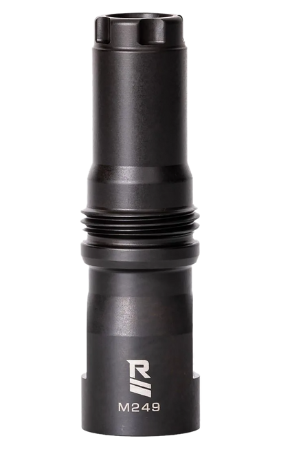 Rugged Suppressor MD001 M249 Muzzle Device Black with 9/16x24 LH Threads & Dual Taper Locking System for Surge762, Razor762 & Micro30 Suppressors