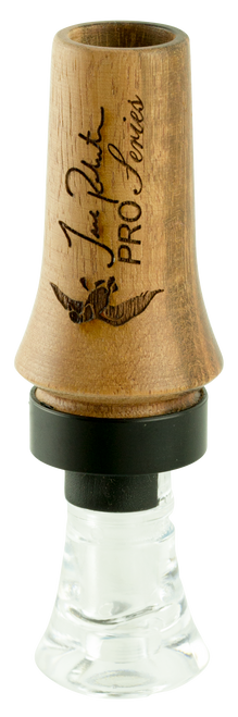 Duck Commander DCPROTW Jase Pro Series  Double Reed Mallard Hen Sounds Attracts Ducks Natural Tigerwood