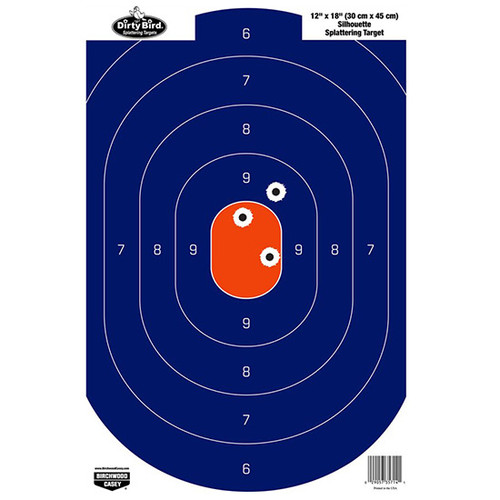 BC DIRTY BIRD SILHOUETTE BLUE ORANGE 12X18 8PK