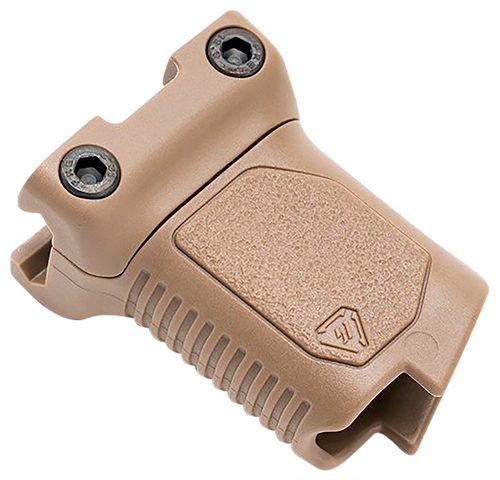 Strike Industries ARCMAGRAILSFDE Angled Vertical Grip Short Flat Dark Earth Polymer with Cable Management Storage for Picatinny Rail