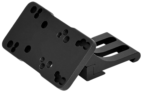 Warne 6110ML Red Dot Riser 45 Degree Offset Reflex Black Anodized Aluminum Fits Doctor/Sig Romeo3/Vortex Viper/Holosun, Left Hand