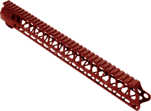 TIMBER CREEK OUTDOOR INC ME15HGR Enforcer Handguard AR-15 Red Anodized Aluminum 15" Picatinny/M-LOK