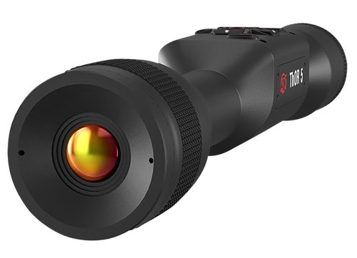 ATN TIWST5319A Thor 5 320 Thermal Rifle Scope, Black Anodized 3-12x Smart Mil Dot Reticle w/Zoom 320x240, 12 Microns 60 fps Resolution