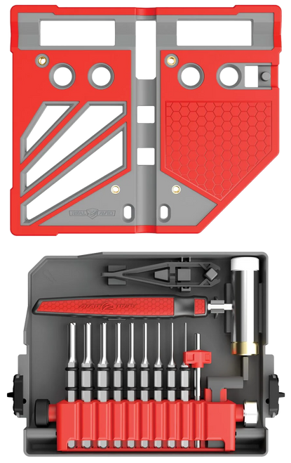 Real Avid AVMBBPKIT  Master Gray/Red Steel 18 Pieces