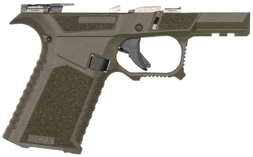 Sct Manufacturing 0226020000IB Sub Compact  Compatible w/ Glock 43X/48 OD Green Polymer Frame Aggressive Texture Grip