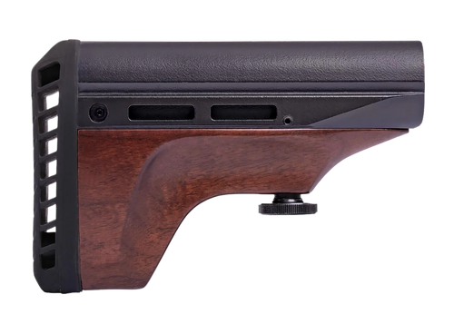 Woox SH.STK092.01 Vigilante Stock Walnut Aluminum/Wood AR Platform 7.50" OAL Ambidextrous