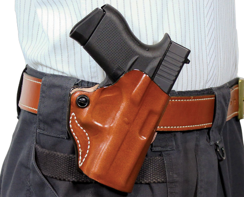 DeSantis Gunhide 019TA9YZ0 Mini Scabbard  OWB Tan Sig Sauer P365 w/Red Dot Right Hand