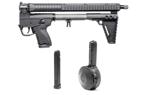 BUNDLE - Kel-Tec Sub2k Gen 3 - Black 15rd w/ KCI 9mm Glock Drum & KCI 9mm Glock 33rd Mag