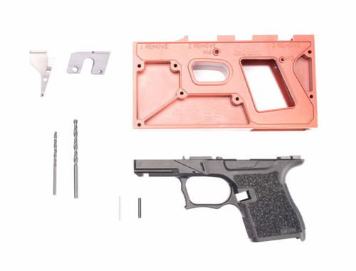 Polymer 80 PF9SS 80% Single Stack Pistol Frame Kit  - Black | Compatible with Glock 43
