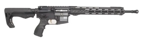 FosTech Tech-15 Stryker AR-15 Rifle - Black | .22 LR | 17" CMMG Barrel | 13" Mach-2 Rail | FosTech Tomahawk Stock | Sabre Grip | Installed Echo-AR ll Trigger
