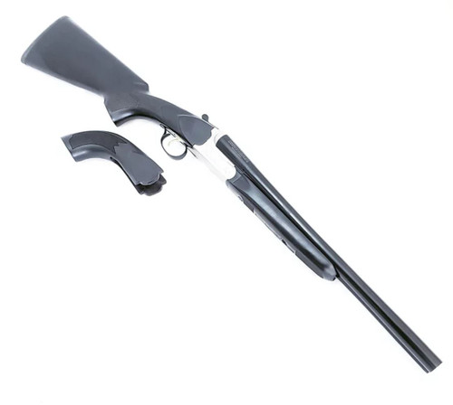 Black Aces Tactical Side-By-Side Shotgun - Silver Receiver | 12ga | 18.5" Barrel | Black Furniture