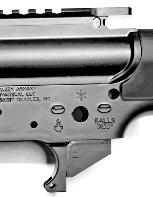 Alien Armory Tactical Forged Aluminum Planet Librealm AR-15 Rifle - Black | .223 Wylde | 16" Barrel | 14" M-LOK Handguard | Pineapple Flash Hider